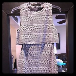 Aqua Black/Grey Dress Size S - New w Tags!